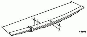 SPRING ASSY. (AUXILIARY) - FOR MODEL APPLICATION REFER TO GROUP 5560 HOW TO FIND A SERVICE PART NUMBER FOR AN AUXILIARY SPRING