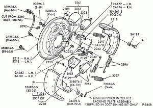 BRAKE WHEEL CYLINDERS-Rear brakes (self-adjusting-hydraulic)-15" x 6" and 15" x 7" Wagner-F-FT600/900