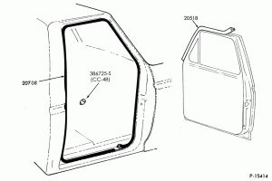 BODY SIDES AND QUARTER-Weatherstrip - door opening-F-FT600/900