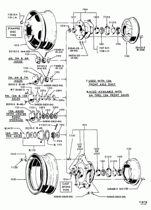 SPARE WHEEL CARRIERS-Front wheel-typical-F-FT600/900