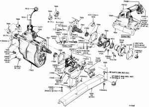 INTERNAL PARTS-4 speed - New Process 435 - case - Page A-F600/700