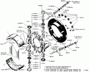 BRAKE WHEEL CYLINDERS-Rear air brake (wedge-actuated Twinplex)-15" x 5", 15" x 6" and 15" x 7" Bendix-F-FT600/800
