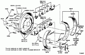 BRAKE WHEEL CYLINDERS-Front brake-self-adjusting-hydraulic-15" x 3" Wagner-F600/800