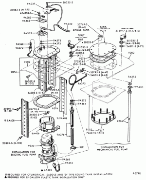 8 CYL. 6.1L, 7.0L GAS - EXC. M.F.I.-Fuel pump-electric Tokheim Design - w/aux. fuel tank