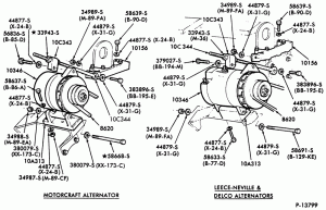 ALTERNATOR MOUNTING PARTS-CL-CLT900-6 cyl. Caterpillar diesel