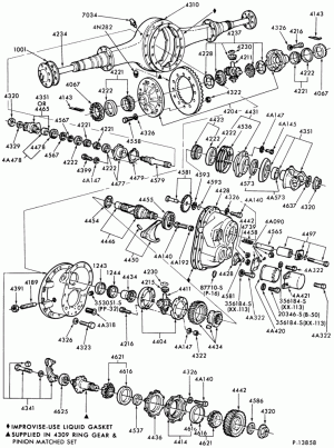 REAR AXLE-Single reduction forward rear axle-SQHP-CLT-LNT-LT-LTA-