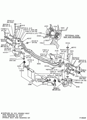 FRONT AXLE AND LINKAGE-5.5M-F600