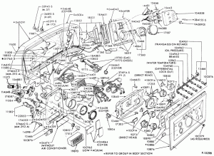 INSTRUMENT CLUSTERS-(1980/86) - w/city delivery instrument panel - L-LN-LNT-LT-LTS 600/900