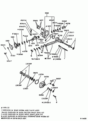 STEERING-Gear assy.-Ross HFB-52-F-FT600/900