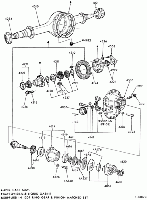 REAR AXLE-Single reduction rear rear axle-SQHP-CLT-LNT-LT-LTA-