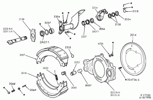 BRAKE WHEEL CYLINDERS-Front cam air brakes-Rockwell (Timken)-F-FT700/900
