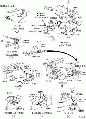 BRAKE SYSTEMS-Air brake system   - rear axle jounce hoses-F-FT600/900