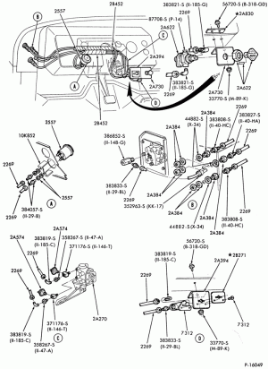 BRAKE SYSTEMS-Air brake system  - in cab instrument panel tubing - B/T 84 cowl-F600/900