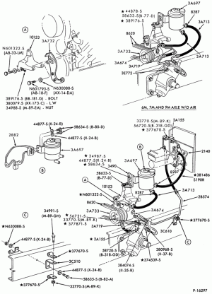 STEERING-(1980/87)-8 cyl. 501 (990) Detroit Diesel-F-FT600/900
