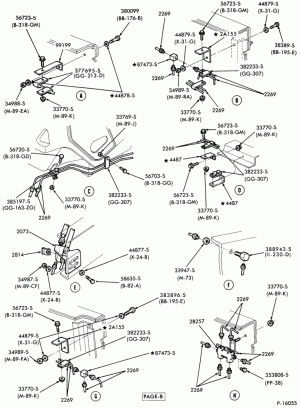 BRAKE SYSTEMS-(1980/82) - single and split-w/hydraulic booster - Page B-F-FT600/800
