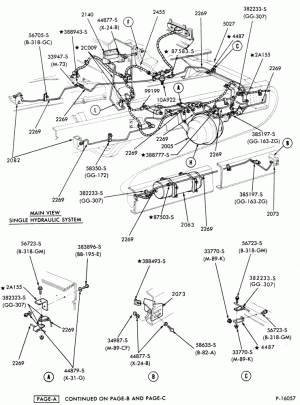 BRAKE SYSTEMS-(1980/83) - single w/vacuum booster - Page A-F-FT600/800