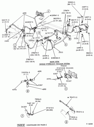 BRAKE SYSTEMS-(1980/83) - single w/vacuum booster - Page B-F-FT600/800