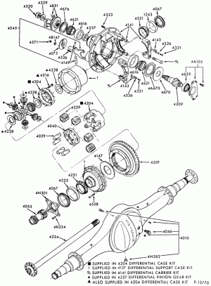 REAR AXLE-Double reduction - G175-T, M185-T, M190-T and M220-T-B-F600/800