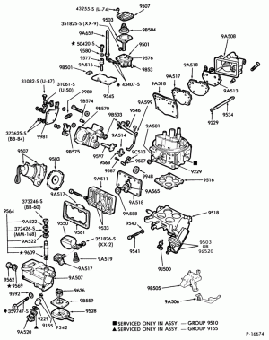 8 CYL. 6.1L, 7.0L (370, 429 C.I.D.) GAS-4180-(Holley 4/B)