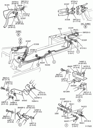 8 CYL. 10.4L (636 C.I.D.) DIESEL-B700-Fuel line and related parts