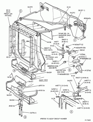 COOLING SYSTEMS-Radiator support - w/tilt front end-F-FT600/800