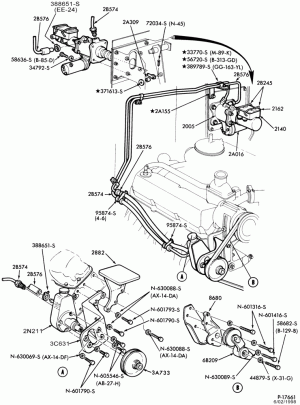BRAKE SYSTEMS-(1980/83)-8 cyl. 501 (8.2L) (990) Det. Diesel (1980/83)-8-F-FT700/800