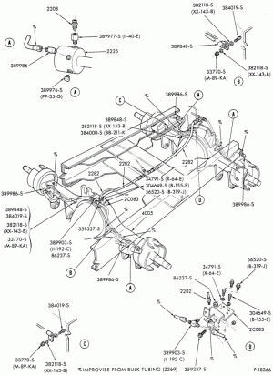 BRAKE SYSTEMS-(1984/) - rear axle tubing - tandem axle-FT800/900