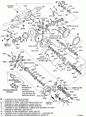 REAR AXLE-Single reduction forward rear axle-DS440-P and DS460-P-CLT-LNT-LT-LTA-