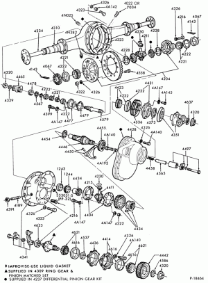 REAR AXLE-Single reduction forward rear axle-SL100 and SQ100-CLT-CT-FT-LNT-