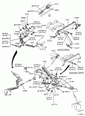 6 CYL. 6.6L & 7.8L DIESEL-Accelerator linkage