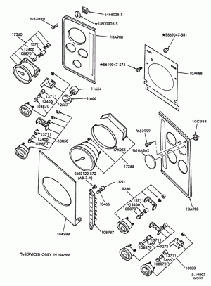 INSTRUMENT CLUSTERS-Instrument cluster and related parts-CF600/700