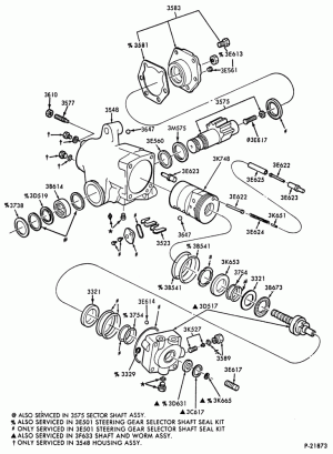 STEERING-POWER - Gear asy. - Ross TAS-55-F-FT600/900