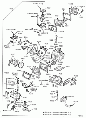 8 CYL. 6.1L, 7.0L GAS - EXC. M.F.I.-Carburetor - 4180 - (Holley 4/B)