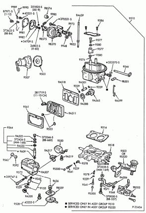 8 CYL. 6.1L, 7.0L GAS - EXC. M.F.I.-Carburetor - 2300 - (Holley 2/B)