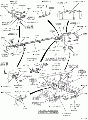 BRAKE SYSTEMS-Air brake system - rear frame tubing - front end tubing - Page D-F-FT700/900
