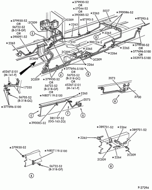 BRAKE SYSTEMS-Hydraulic brake system - vertical split - exc. low profile & stripped chassis - Page A-F-FT700/900