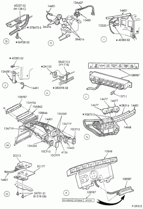 ELECTRICAL SYSTEMS-Instrument panel wiring - Page B-F-FT600/900