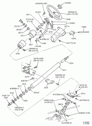 STEERING-Column & related parts-F-FT700/900 (Stripped Chassis
