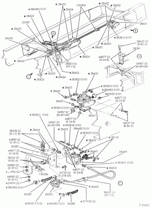 BRAKE SYSTEMS-Air brake system - rear frame tubing - exc. low profile - single rear axle w/o ABS truck-F-FT700/900