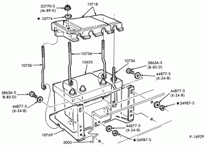 BATTERY CARRIERS-C-CT600/900-gas-(1-12 volt 45 or 63 amp. battery)
