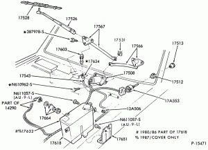 WIPERS & WASHERS-Windshield wiper and washer parts-F600/800