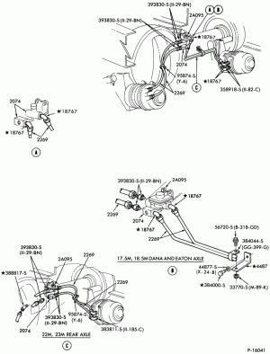 BRAKE SYSTEMS-Air brake system   - rear axle tubing - w/cam brakes-F-FT600/900