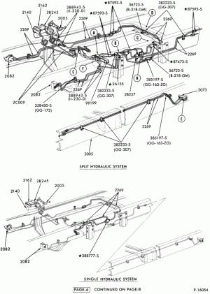 BRAKE SYSTEMS-(1980/82) - single and split-w/hydraulic booster - Page A-F-FT600/800
