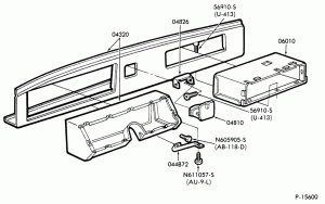 INSTRUMENT PANEL-Instrument panel and related parts-body type 84 (cowl)-F600/700