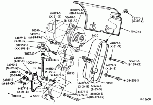 ALTERNATOR MOUNTING PARTS-LTL900-8 cyl. 736 (8V-92) Detroit diesel-Leece Neville and Delco