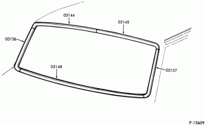 CONSOLE, DASH, WINDSHIELD-Windshield mouldings-F-FT600/900