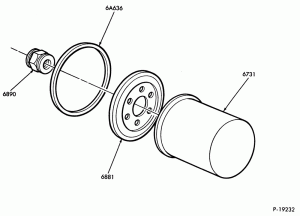 8 CYL. 7.8L AND 8.8L (477 AND 534 C.I.D.) GAS-OIL FILTER and RELATED PARTS - 1986