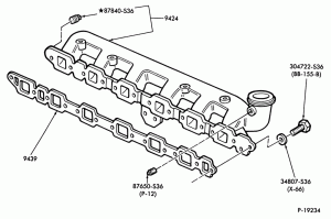6 CYL. 6.6L (401 C.I.D.) AND 7.8L (474 C.I.D.) DIESEL-Manifold-Intake