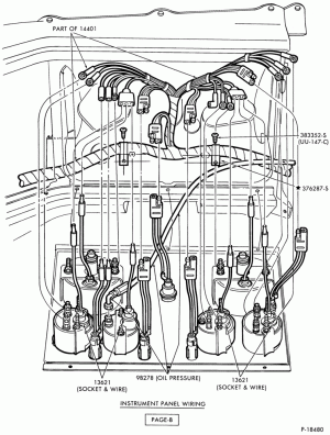 INSTRUMENT CLUSTERS-(1984/86)-Fleet only - L-LN-LNT-LT-LTS900  - center- Page B