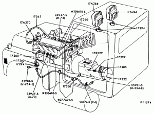 SPEEDOMETER & TACHOMETER CABLES-Speedometer & tachometer cables-8 cyl. 522, 573 Cat. diesel-F600/800